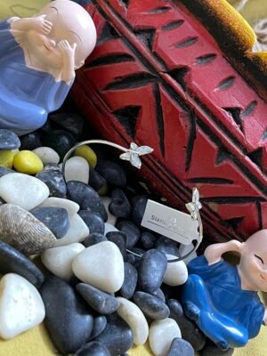 TARAKANCHAN Butterflies Delicate Bracelet – 92.5 Sterling Silver, 3.00g