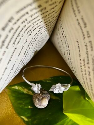TARAKANCHAN Silver Flower Bracelet – 92.5 Sterling Silver, 4.950g
