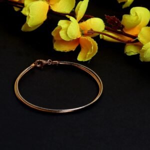 925 sterling silver classic snake chain bracelet – minimal elegant design 4.2g